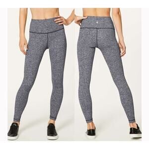 Lululemon Wunder Under Hi-Rise 7/8 Tight *25" Womens Size 8 Heathered Black